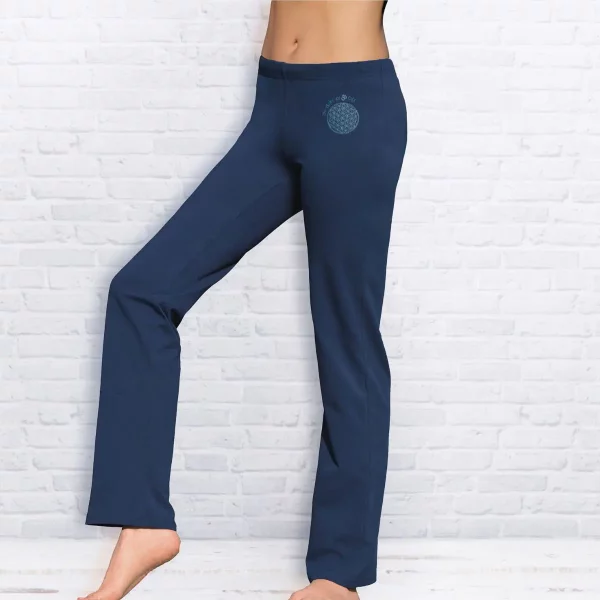Wellnesshose „Blume des Lebens“, unisex, dunkelblau 2