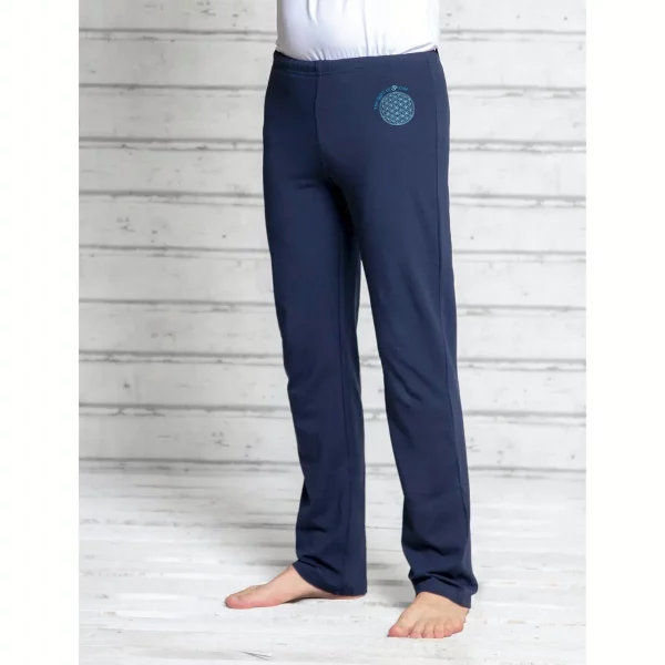 Wellnesshose „Blume des Lebens“, unisex, dunkelblau 1