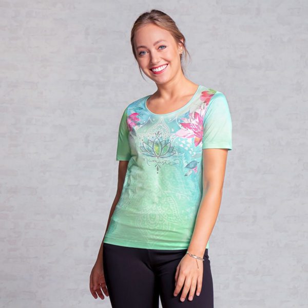 Shirt Waterlily shiny lake 1