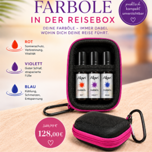 Farböl-Reisebox – 3 Farböle für unterwegs