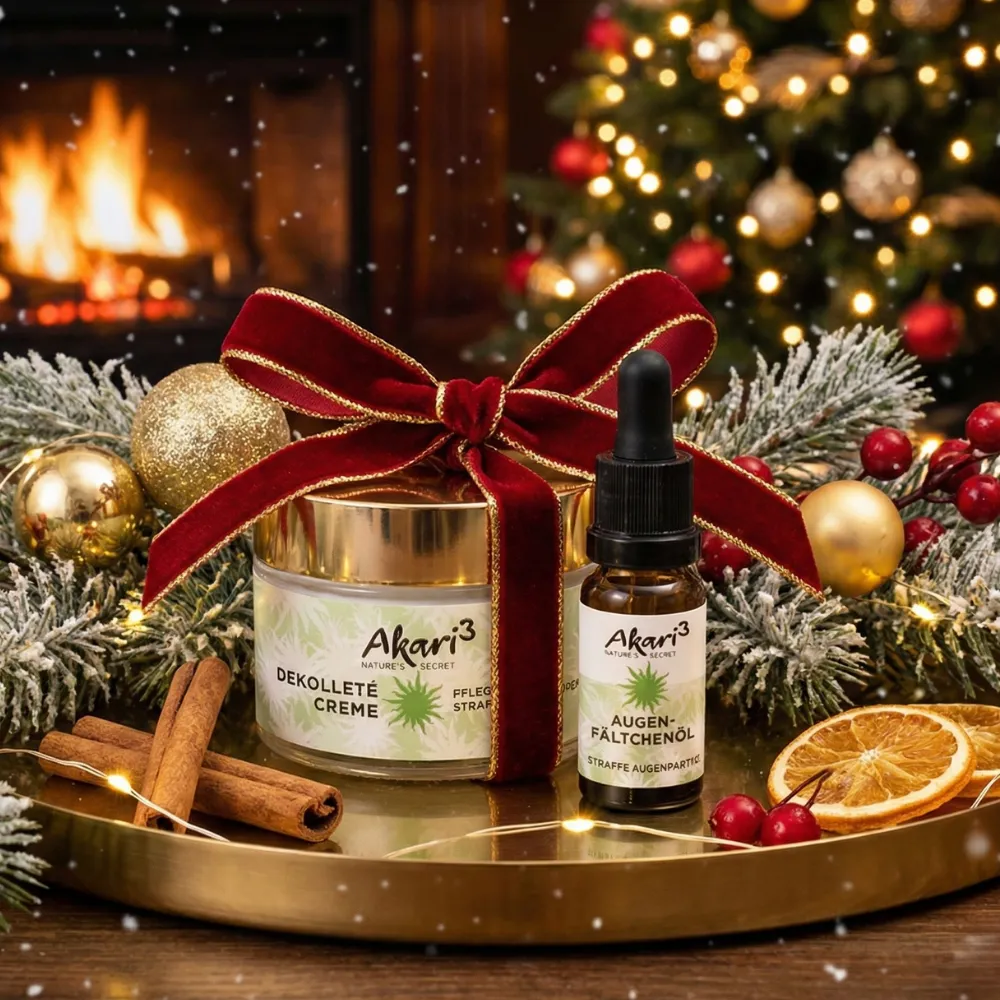 Akari Dekollete Creme im Set mit Augenfältchencreme