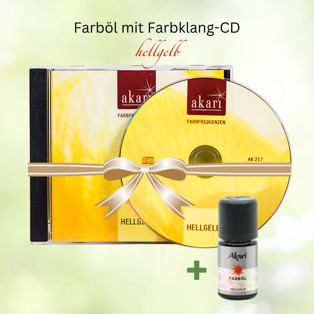 Akari Farböl hellgelb, 5ml + Farbklang CD im Set