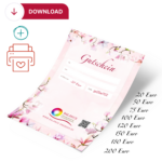 Gutschein Motiv 2 Blumen