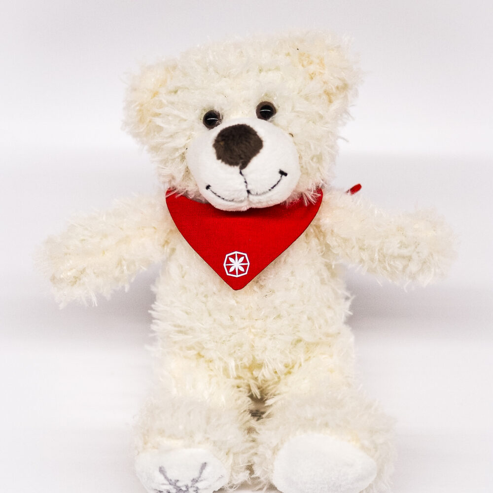 PENYA Energie-Kuscheltier – Schmuse-Eisbär 28 cm