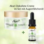 Akari Dekolleté Creme im Set mit Augenfältchenöl