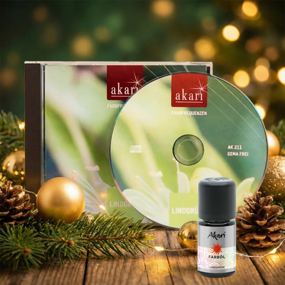 Akari Farbklang CD und Farböl hellgelb Farbtherapie