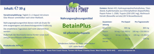 Nature Power BetainPlus 2