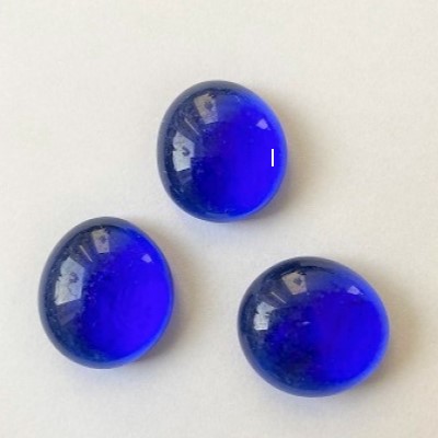 3er-Set Biophotonen-Glasnuggets, blau 1
