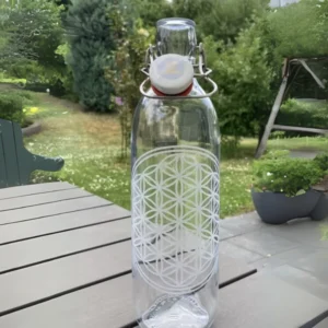 Glasflasche Licht des Lebens