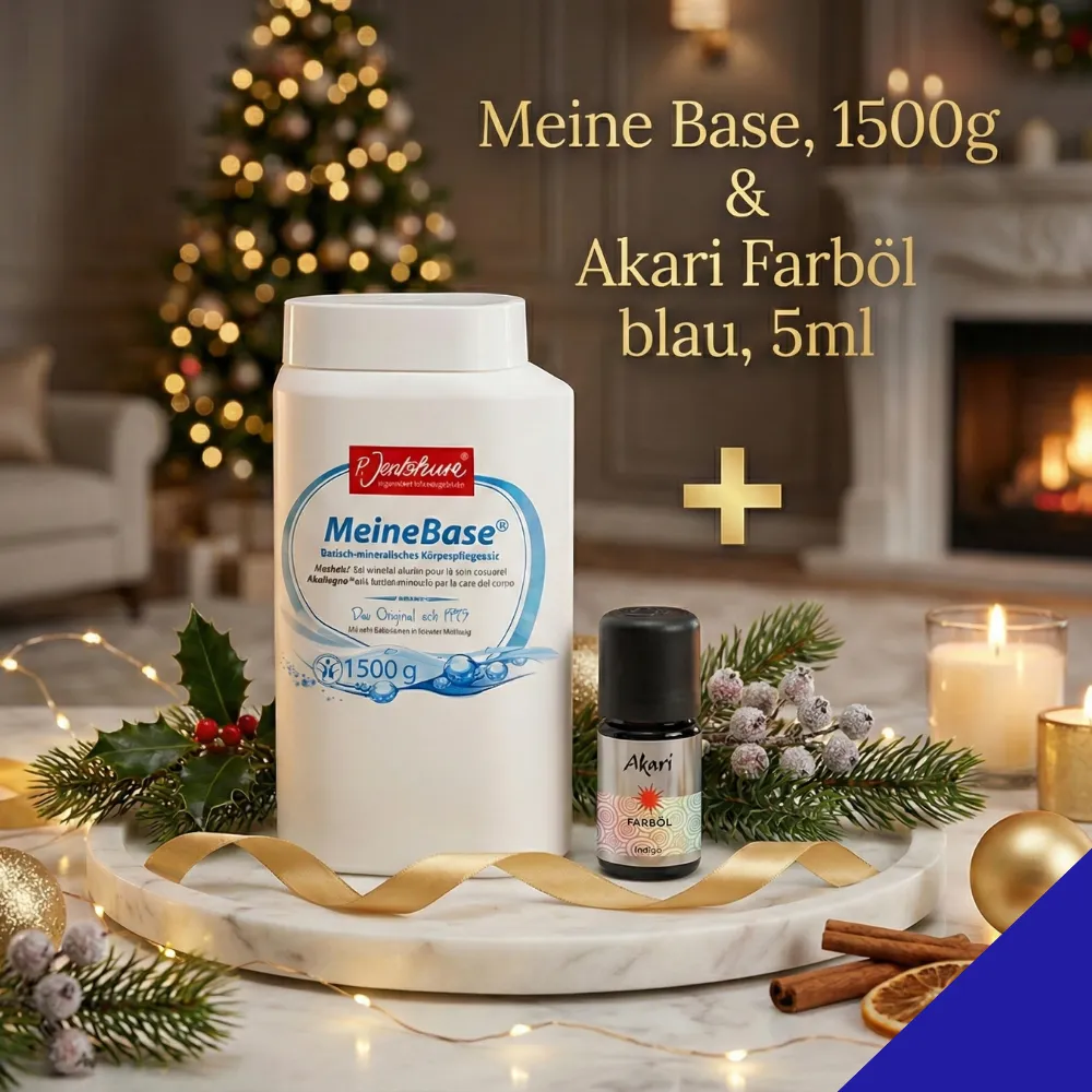 meine Base und Farböl blau