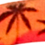 Orange Palmen