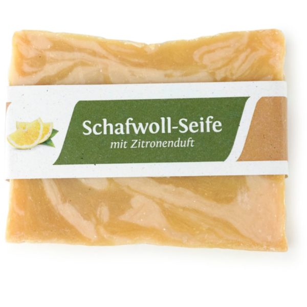 Schafwoll Seife zitronenduft