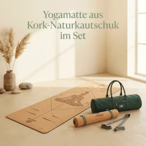 Yogamatte im Set mit Tasche und Tragegurt.
